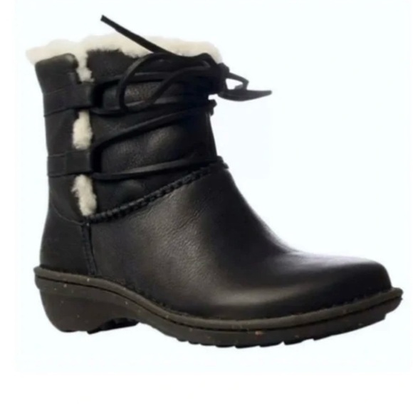 Black Leather Uggs - Picture 1 of 5